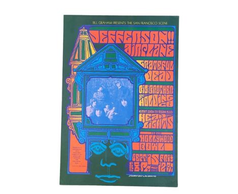Jefferson Airplane &amp; Grateful Dead poster. Hollywood Bowl. Bill Graham. 35.5x52cm