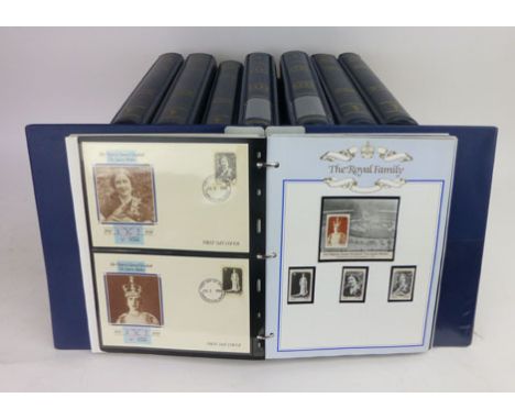 Philately: 'The Royal Family', a collection of First Day Covers and stamps contained in eight albums 