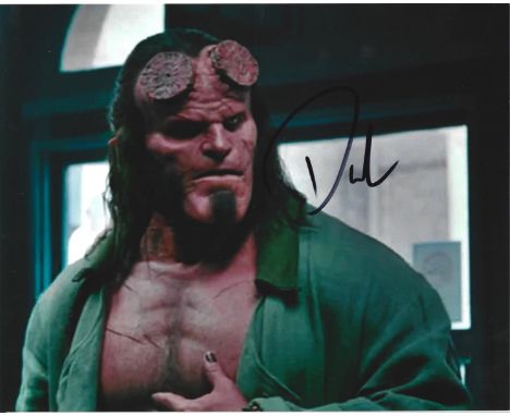 David Harbour signed 10x8 Hellboy colour photo. David Kenneth Harbour (born April 10, 1975) is an American actor. He gained r