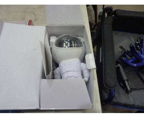 Spaceman star/nebula projector with remote and USB connector in box. Not available for in-house P&amp;P 