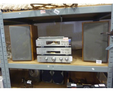 Hitachi AX-M135 Hi-Fi system with 40GB HDD, CD, MP3 radio and aux. Excellent condition, no earth hum, speakers are fantastic,