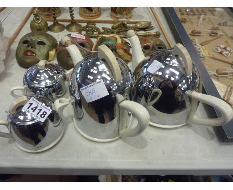 Celtic beehive four piece tea set. Not available for in-house P&amp;P 