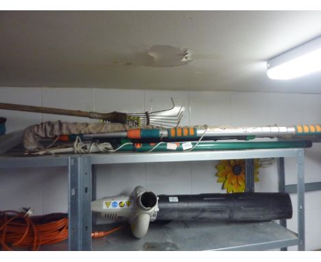 Mixed tools including a telescopic window cleaner and a fishing rod. Not available for in-house P&amp;P 