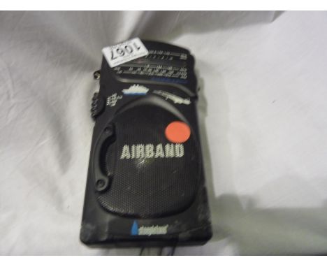 Steepletone #SAB12 marine and airband portable radio. UK P&amp;P Group 1 (£16+VAT for the first lot and £2+VAT for subsequent