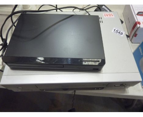 Video recorder with a Panasonic Blu ray DVD player. All electrical items in this lot have been PAT tested for safety and have