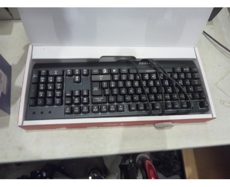 MSI vigor GK30 gaming keyboard in box. Not available for in-house P&amp;P 