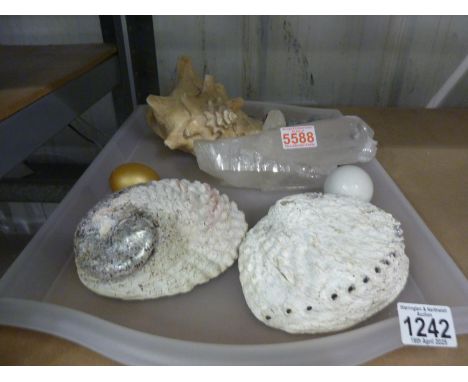 Shells crystals and turned stones. Not available for in-house P&amp;P 