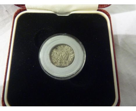 Silver hammered penny of Edward I - boxed. UK P&amp;P Group 0 (£6+VAT for the first lot and £1+VAT for subsequent lots)&nbsp;