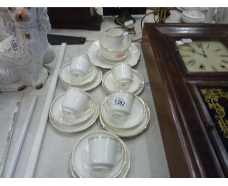 Royal Grafton China white and gilt tea service. Not available for in-house P&amp;P 