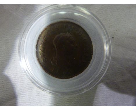 1806 farthing of George III. UK P&amp;P Group 0 (£6+VAT for the first lot and £1+VAT for subsequent lots)&nbsp; 