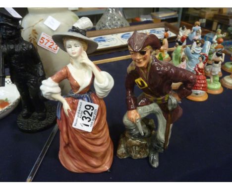 Two figurines, Ridgway and Francesca. Not available for in-house P&amp;P
