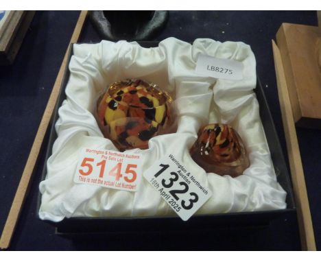 Retro heavy glass perfume bottle boxed. UK P&amp;P Group 1 (£16+VAT for the first lot and £2+VAT for subsequent lots)&nbsp; 