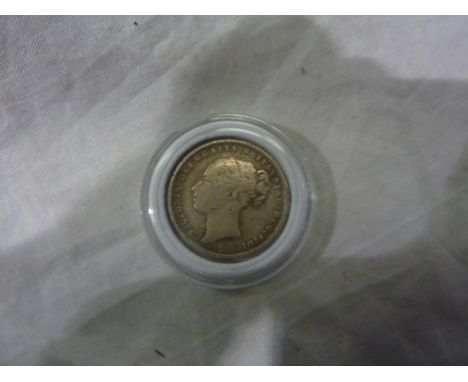 1885 silver shilling of queen Victoria. UK P&amp;P Group 0 (£6+VAT for the first lot and £1+VAT for subsequent lots)&nbsp; 