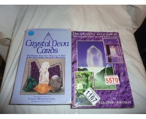 Two sets of crystal ally cards. UK P&amp;P Group 1 (£16+VAT for the first lot and £2+VAT for subsequent lots) 