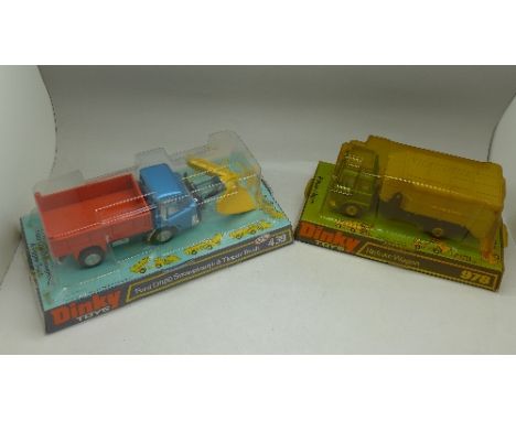 Two Dinky Toys; 439  Ford D800 and 978 Refuse Wagon, boxed