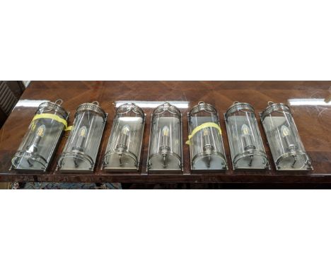 ELSTEAD LIGHTING GUILDHALL WALL LIGHTS, a set of eight, 41cm x 15cm x 11cm approx. (8) 