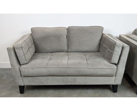 SOFA, 1960s Danish inspired, grey upholstery, 158cm W. 