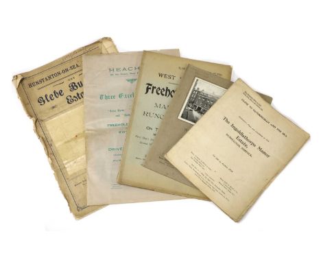 AUCTION CATALOGUES: Five Catalogues, including: Charles Hawkins &amp; John D Wood: Ingoldisthorpe Manor Estate, Hunstanton, N