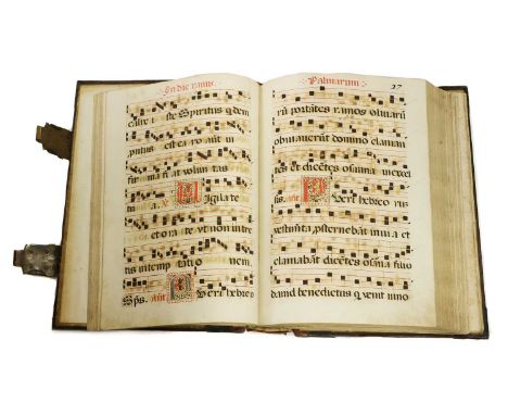 Florentine Gradual 1584. 1584 Illuminated Manuscript on Paper: Florentine GRADUAL. Hand written and illuminated by a nun of t