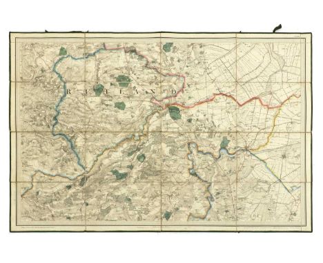 Major COLBY: Ordnance survey map of Lincolnshire, in 8 parts: 1- Sleaford, Spalding &amp; Newark on Trent; 2- Lincoln, Market