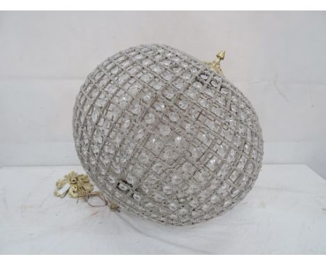 A large spherical ceiling light