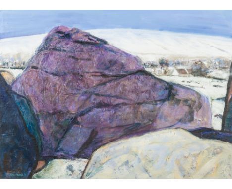 * Ann Harris [b.1938] - Swallerton Gate Dartmoor,:- signed and dated 2011, mixed media. 53 x 74cm.