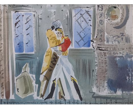 Alan Halliday (British, b. 1952), The Nutcracker, Drosselmeyer reunited with his nephew, The Royal Ballet, watercolour on pap