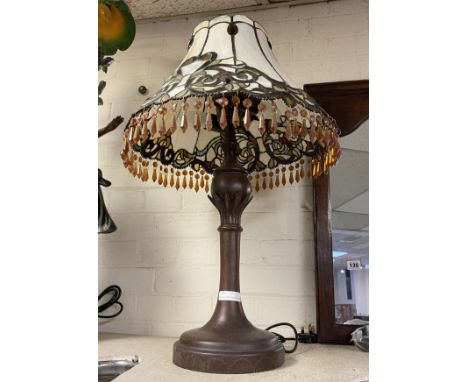 LARGE TIFFANY STYLE TABLE LAMP 70CMS (H)