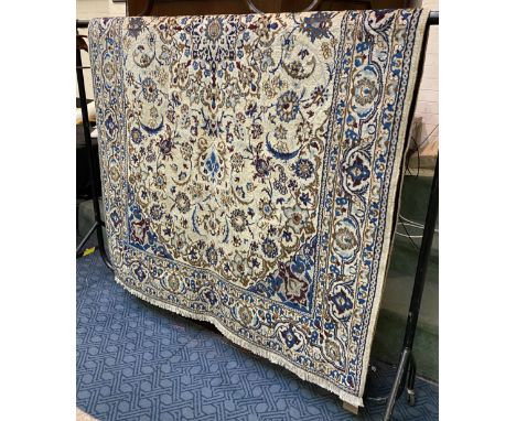 FINE CENTRAL PERSIAN PART SILK NAIN CARPET 270CMS X 155CMS