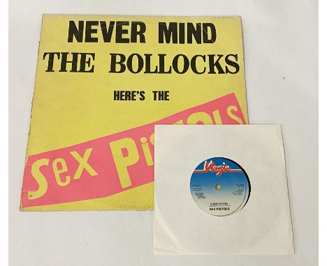 1977 ORIGINAL 11 TRACK''NEVER MIND THE BOLLOCKS'' FIRST PRESS VINYL  BY THE SEX PISTOLS WITH 7 INCH SUBMISSION