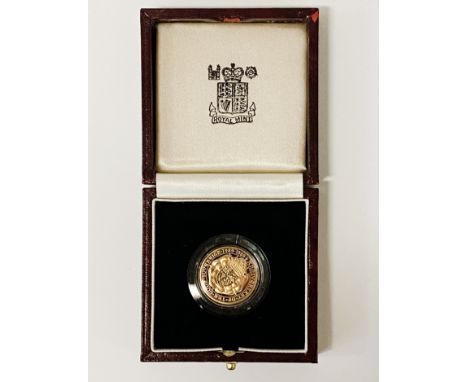 1989&nbsp;500th ANNIVERSARY OF THE FIRST GOLD SOVEREIGN - PROOF CONDITION