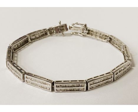 HM SILVER &amp; DIAMOND BRACELET