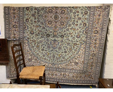 FINE SIGNED CENTRAL PERSIAN KASHAN CARPET 400CMS X 300CMS