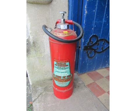 A vintage Mini Max fire extinguisher height 26ins&nbsp;