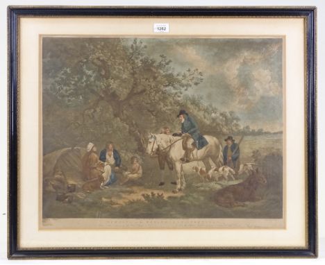 A group of George Morland aquatints and prints, framed (7) 