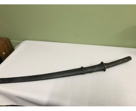 A Japanese officers samurai sword with scabbard. 