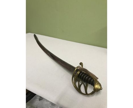 George IV Cypher Cavalry sword. No scabbard. 