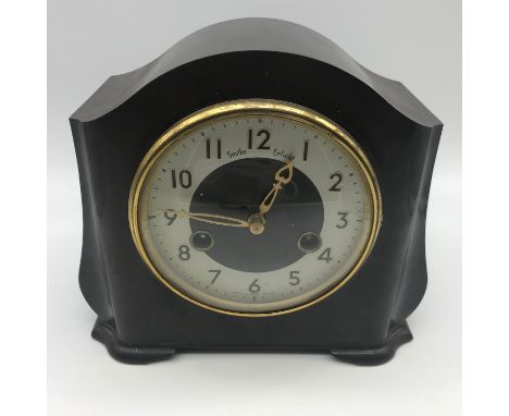 A Smiths Enfield bakelite mantel clock 