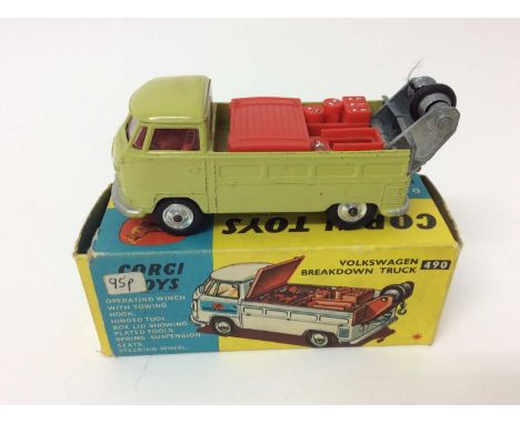 Corgi Volkswagen Breakdown Truck (towing hook missing) No. 490, boxed