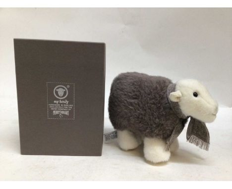 Steiff Classic Small Bear, Clemens Bear Mouse Mous Pepe and a boxed My Herdy Sheep by Merrythought.