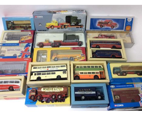 Corgi Classics boxed selection of lorries, commercial vehicles, buses etc (15)
