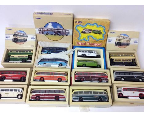 Corgi Classics boxed selection of buses including larger sets (12)