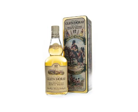 GLEN MORAY 12 YEARS OLD ARYGLL AND SUTHERLAND HIGHLANDERS Single Malt Scotch Whisky 75cl, 40% volume, in Argyll and Sutherlan