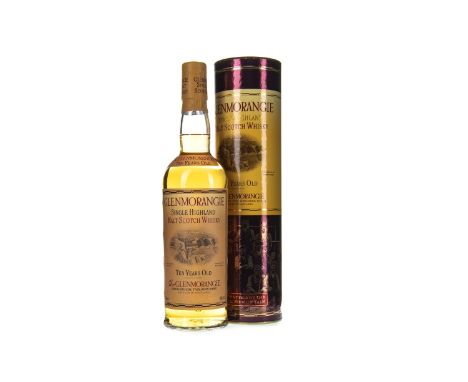 GLENMORANGIE 10 YEARS OLD Single Malt Scotch Whisky 70cl, 40% volume, in tube.