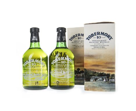 TOBERMORY AGED 10 YEARS (2) Single Malt Scotch Whisky 70cl, 40% volume, in carton. Two bottles.