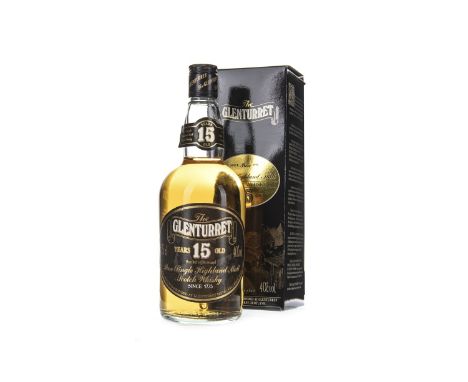 GLENTURRET 15 YEARS OLD Single Malt Scotch Whisky 75cl, 40% volume, in carton.