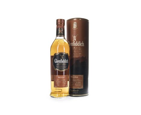 GLENFIDDICH RICH OAK 14 YEARS OLD Single Malt Scotch Whisky 70cl, 40% volume, in tube.