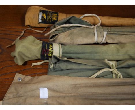 Fishing interest: Five Hardy of Alnwick fishing rods to include a 13½ft Spey rod, c. 1960, a 13ft Palakona rod, with original