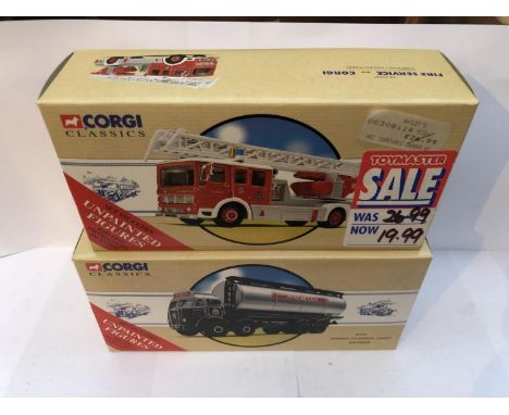 TWO BOXED CORGI DIE CAST LIMITED EDITION MODELS TO INCLUDE A 'AEC TURNTABLE LADDER', 97361 