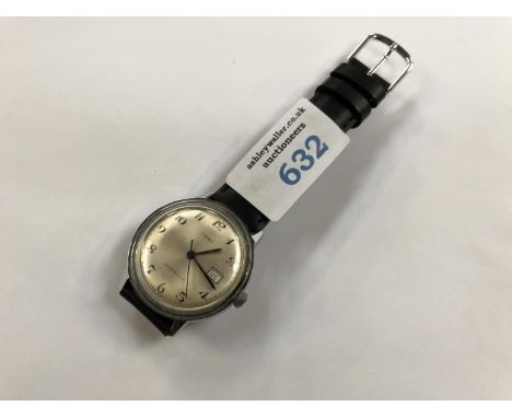 A GENTS 'TIMEX' DATE WATCH 
